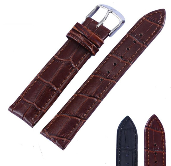 Wholesale Cowhide Strap Watch Accessories Men and women Leather Belt Black Brown Red 14/16/20/22CM Top Quality