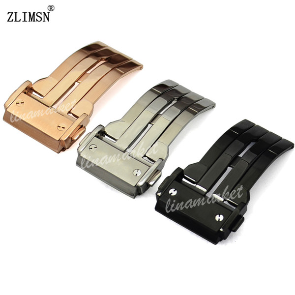 HUB Stainless steel Metal Watch Buckle 18mm 20mm 22mm 24mm Deployment Clasp Men Watchbands Women Watch relogio masculino K-HUB101