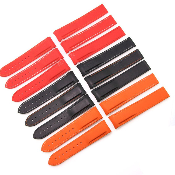 Low Price Promotion Watch Band For Omega 20mm 22mm Orange Sport Watch Band Strap Without Deployment Clasp