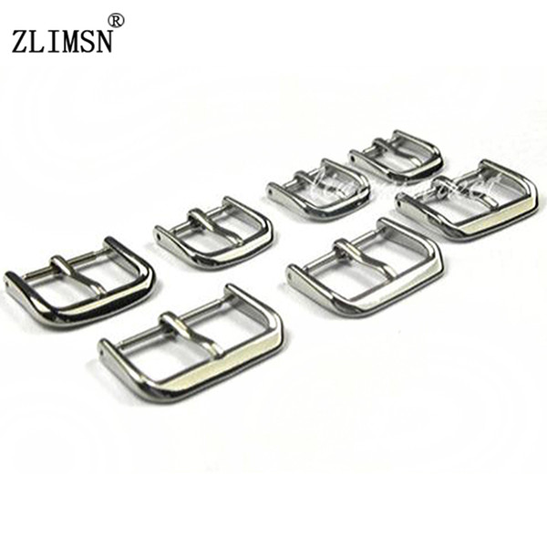 Promotion Stainless Steel Watch Buckles Silver Polished 10mm 12mm 14mm 16mm 18mm 20mm 22mm Watch Band Deployment Pin Clasp Belt Buckle K-K10