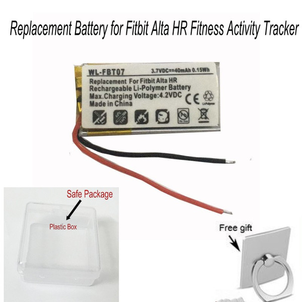 New Replacement 40mAh 0.15Wh Battery for Fitbit Alta HR Fitness Activity Tracker Alta HR Battery + Gift