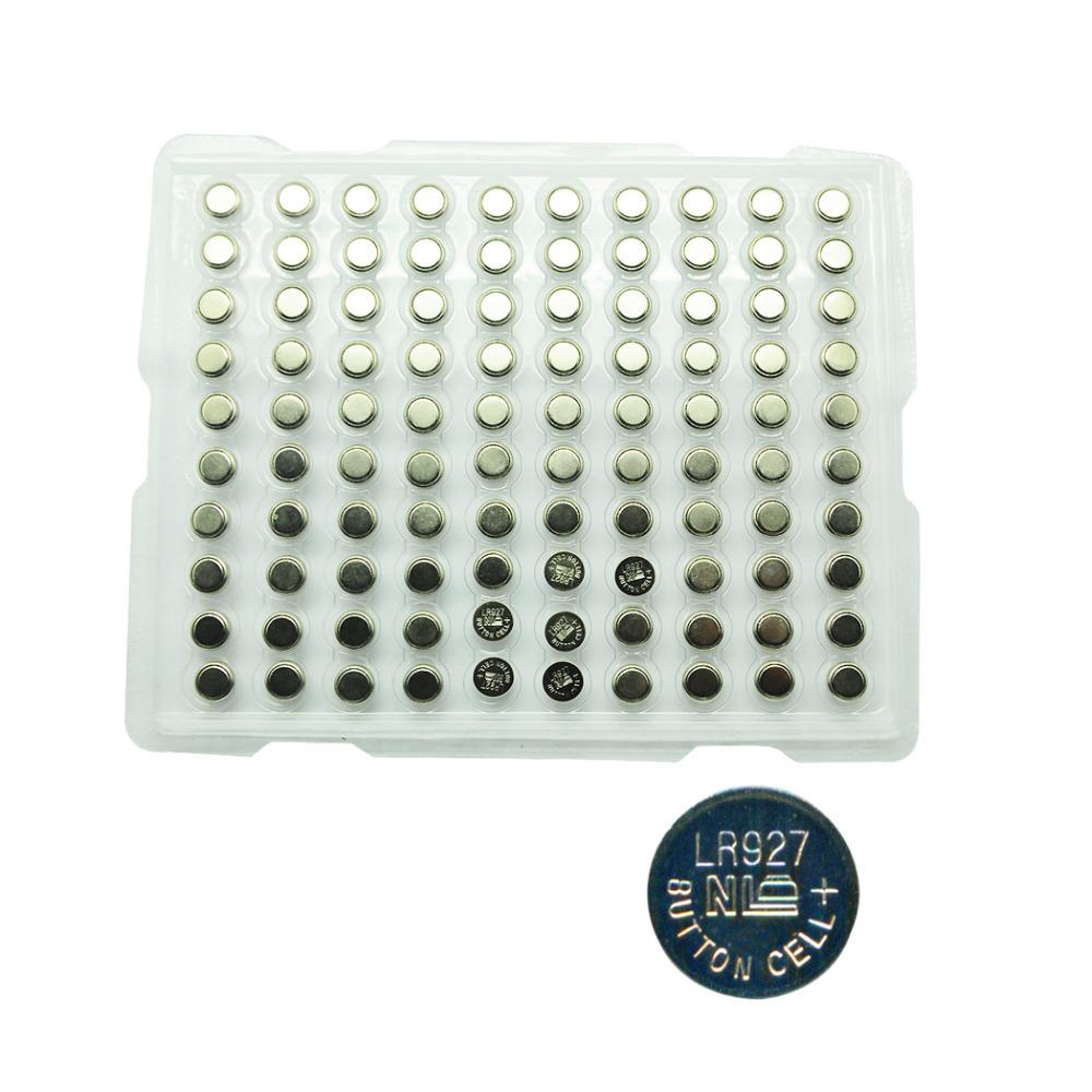 Wholesale-100Pcs AG7 1.5V LR57 195 927LR927 399 395 Button Cell Batteries