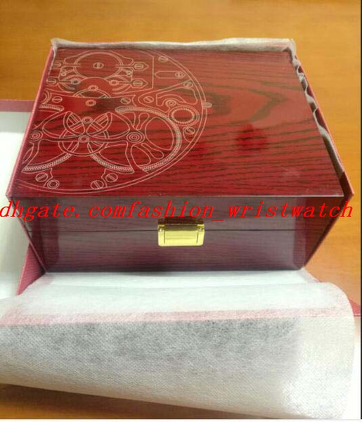 Factory Super Quality Topselling Red Nautilus Watch Original Box Papers Card Wood Boxes Handbag For Aquanaut 5711 5712 5990 5980 Watch