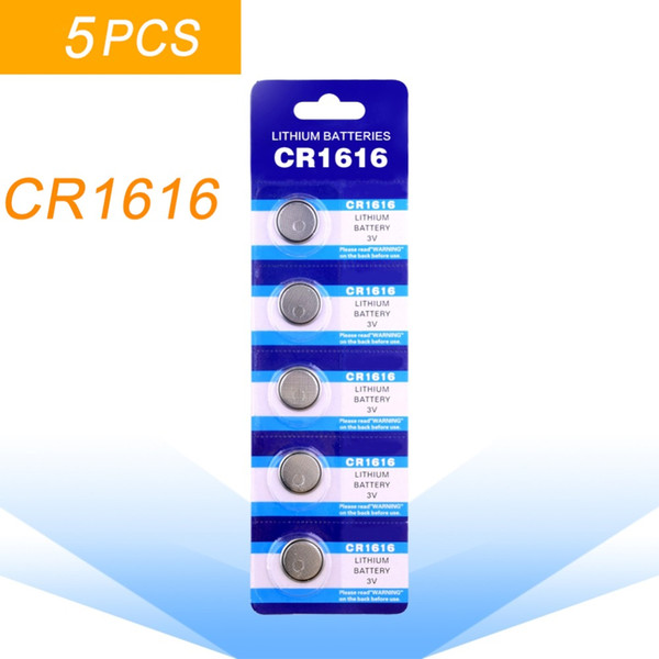 5pcs/pack CR1616 Button Batteries DL1616 ECR1616 LM1616 Cell Coin Lithium Battery 3V CR 1616 For Watch Electronic Toy Remote