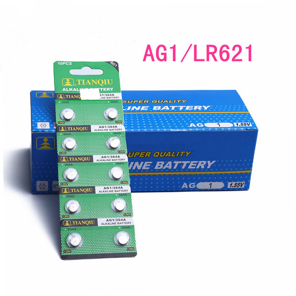 Watch Battery 364 LR621H AG1 1.55V 364A Watch Accessories Hg0% Alkaline Button for Watch New Brand 6.8-2.1mm