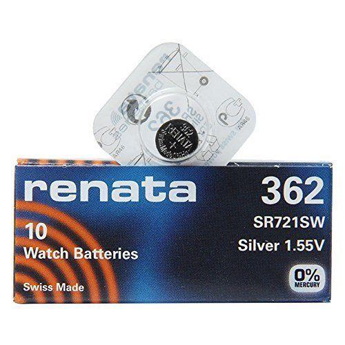 renata 362 SR721SW 1PACK X (10PCS) Silver 1.55V Watch battery Made in swiss