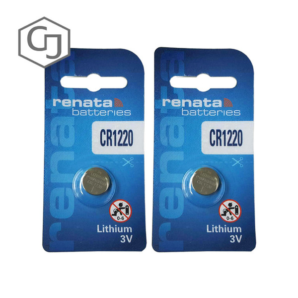 Renata 2x CR1220 Button Cell Batteries DL1220 LM1220 Battery For Car Key 3V