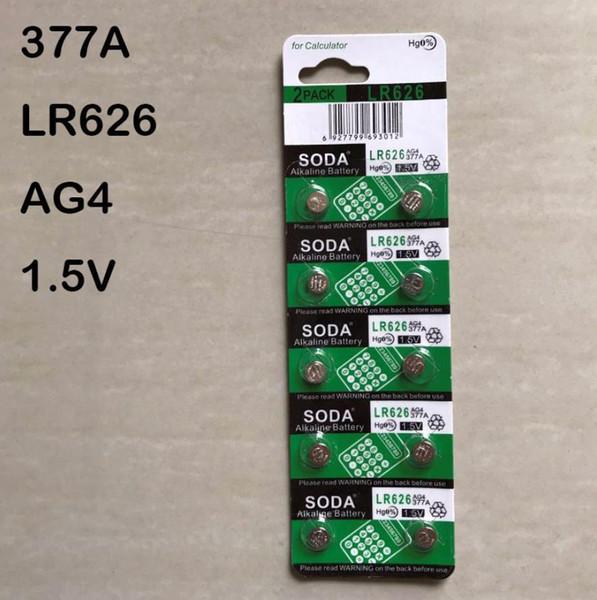 Watch Battery 377 SR626SW AG4 LR626 6.8*2.6mm 20 MAH 1.55V Alkaline Watch Accessories Wholesale Electronic Battery Button Battery For Watch