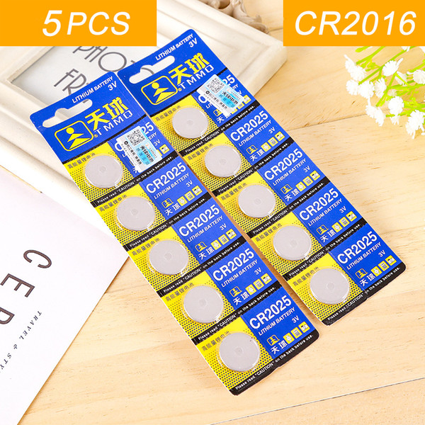 5pcs/pack CR2025 Lithium Button Battery DL2025 BR2025 KCR2025 Cell Coin Batteries 3V CR 2025 For Watch Electronic Toy Remote