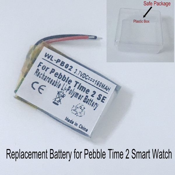 New 3.7V 160mAh Replacement LSSP441522AE Battery for Pebble Time 2 Smart Watch Battery + Gift