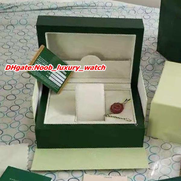 Top luxury watch original box green papers gift wooden box 116610LN 116610LV boxes mens watches wristwatch watch box aaa luxury mens watches