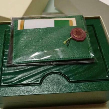 Wholesale - Green Brand Watch Box Original with Cards and Papers Certificates Handbags box for 116610 116660 116710 Watches