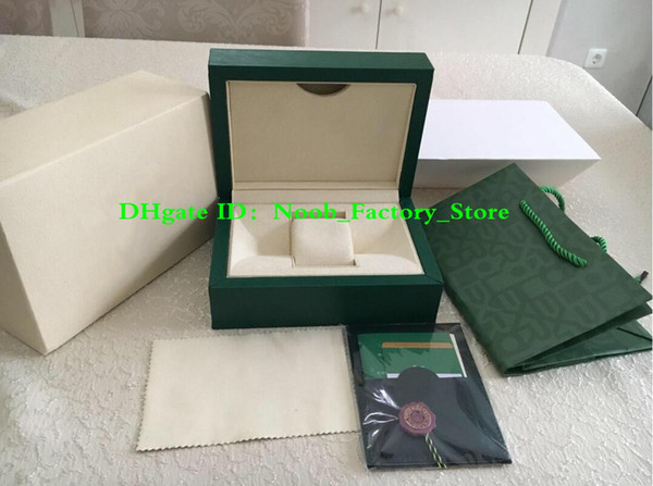 Free Shipping Green Brand Watch Original Box Papers Card Purse Gift Boxes Handbag 185mm*134mm*84mm 0.8KG For 116610 116660 116710 Watches