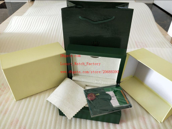 Factory Supplier Green Brand Original Box Papers Gift Watches Boxes Leather bag Card 185mm*134mm*84mm 0.7KG For 116610 116660 116710 Watch