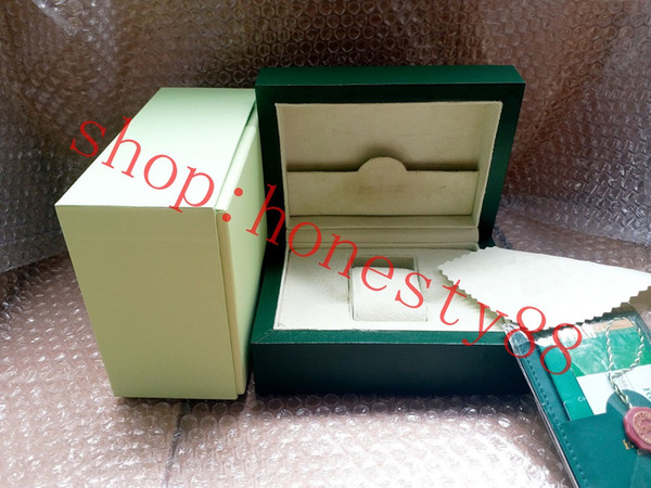 Drop Shipping Green Brand Watch ROLEX Box Papers Card Purse Gift Boxes Handbag 185mm*134mm*84mm 0.7KG For 116610 116660 116710 Watches