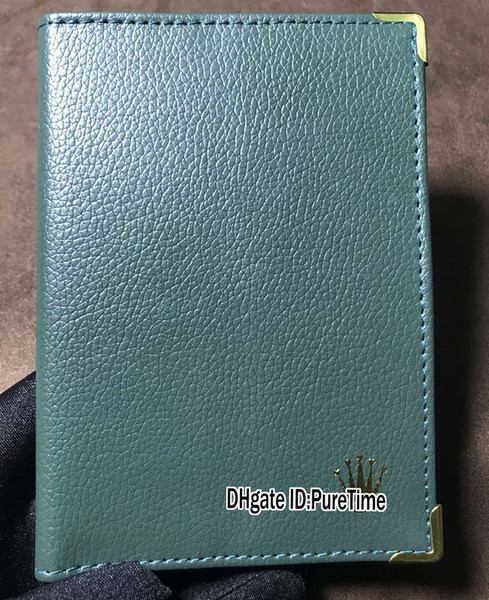 Best Edition New Vintage Passport Original Watches Certificate Wallet Green Leather Daydate Gmt Sub 116610 Drop Shipping Puretime