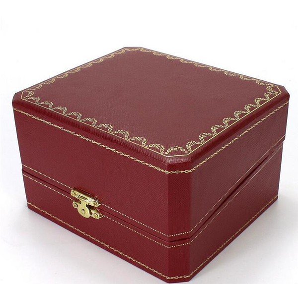 High quality red Boxes brand Original Watch Box Watch packing with Brochures cards Free Shipping