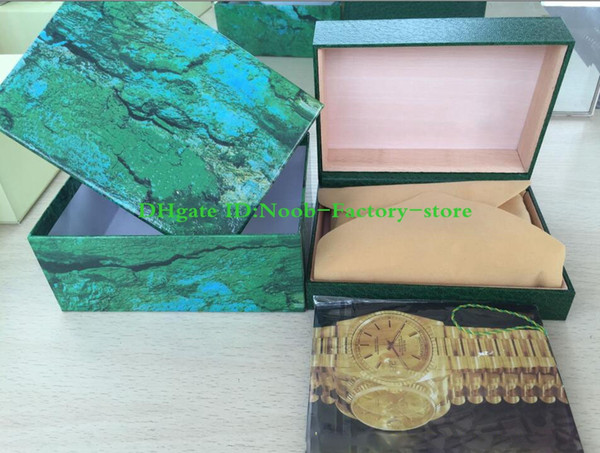 Factory Sales Christmas gift box 116610 116660 116520 116710 Watches box Perpetual Watch Box Papers File Card Green Gift Boxes Use President