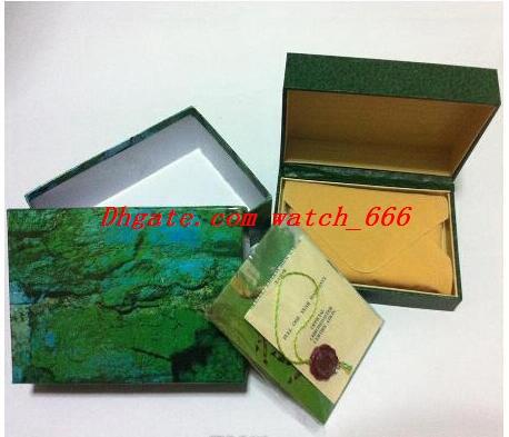 Luxury Watch Boxes Green With Original Ro Watch Box Papers Card Wallet Boxes&Cases Luxury Watches