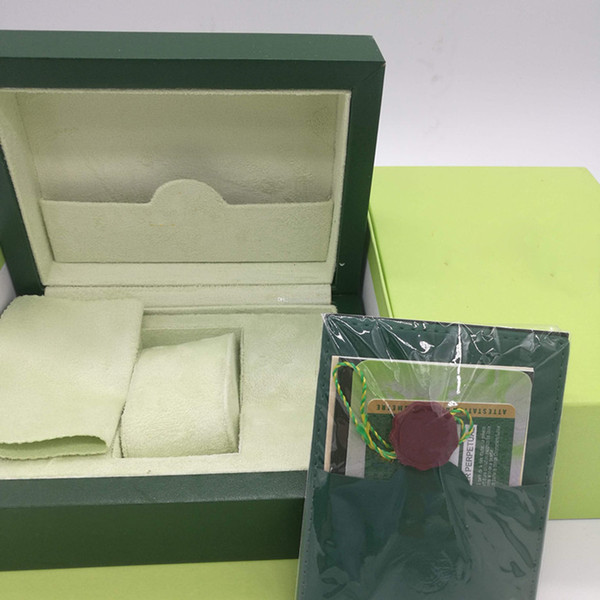 new luxury brand watch Green Original Box High quality gift watch box With certificate bag Card Papers 0.8KG For Rolex Watch Box