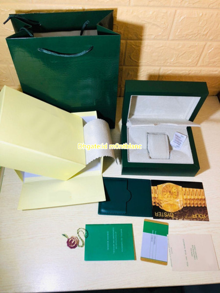 Luxury New Style Brand Green Brand Watch Original Box Papers Card Purse Gift Boxes Handbag 116660 For 116610 116660 116710 rolex Watchesex