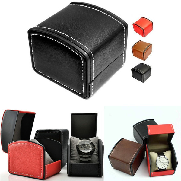 Luxury Watch Boxes PU leather watch boxes Mens For Watch Box Woman's Men Watches Boxes Papers