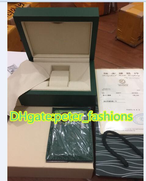 New luxury men's role box Original brand green paper box watch booklet free shipping