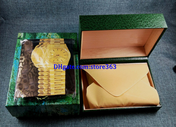 3pcs Free shipping Luxury watch Mens For Watch Box Original Inner Outer Womans Watches Boxes Men Wristwatch Green box certificate