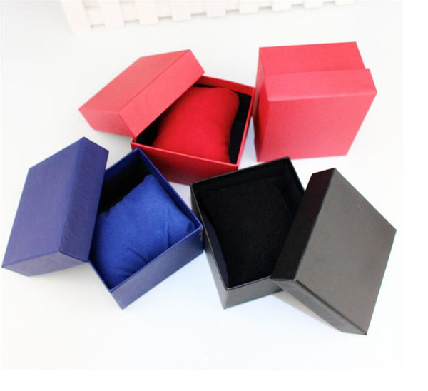 Paper Watch Box with Soft Pillow Paper Gift Boxes Case For Bangle Jewelry Ring Earrings Wrist Watch Gift Box