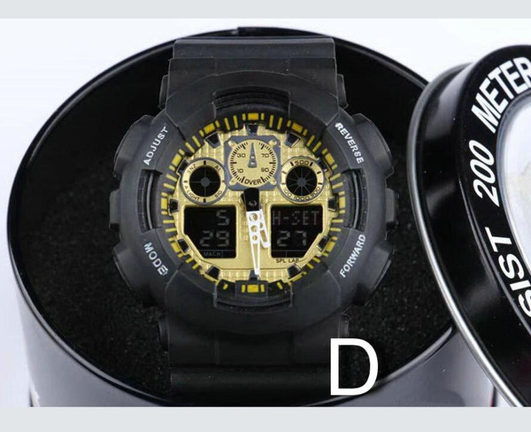 2019 New Newest Men GA100 Sports Watches Waterproof wristwatches key-2 Luxury Digital Watch with original box