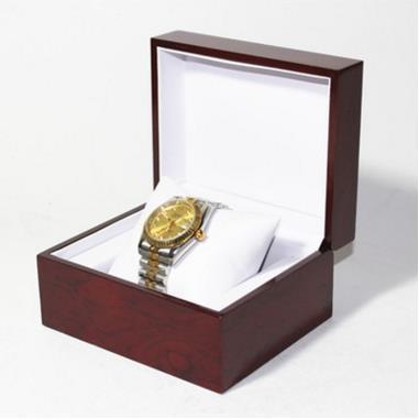 Free shipping superior quality Piano Lacquer watch boxes cases brown fiberboard box Collection Storage gift box for one watch