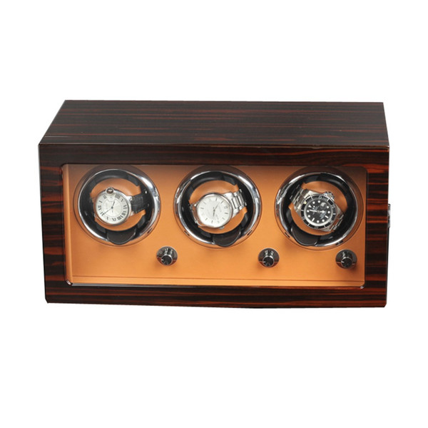 Luxury Wooden Upgraded Version 3+0 Mechanical Watches Winder Automatic Watch Winder Multi-Function 5 Modes Watch Display Box