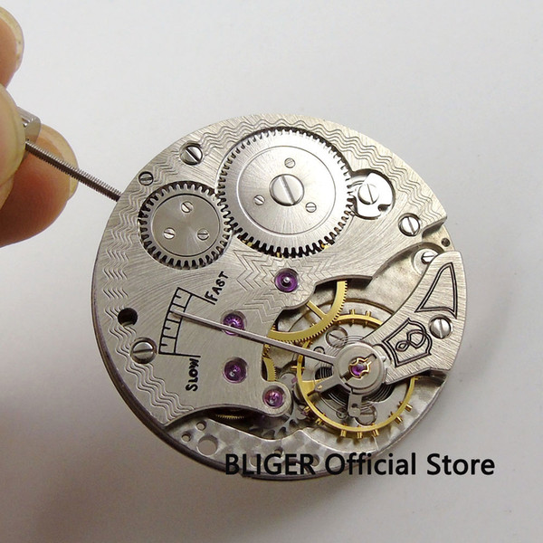 Vintage 17 Jewels 6498 Mechanical Hand winding Stainless steel Men's watch Movement M3