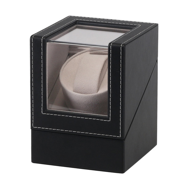 Watch Winder US Plug Motor Shaker Display Box Holder Shopping Mall Organizer Jewelry Automatic Mechanical Transparent Cover