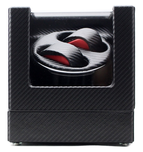 Wholesale- Mount Tibet Double Black Carbon Fiber Watch Winder Japanese Mabuchi Motor