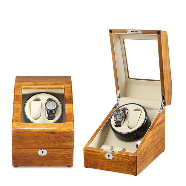 2+3 high grade china wooden modern watch winder box packing cylindrical watch winder