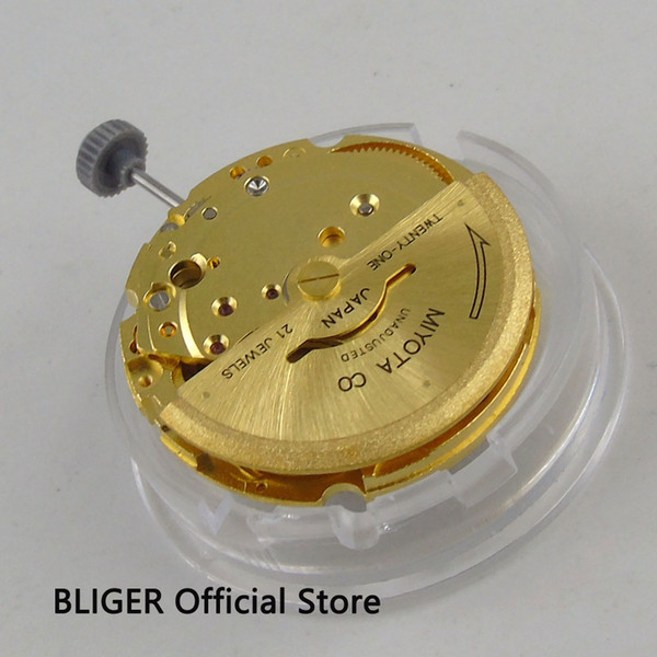 Luxury 21 Jewels Date Display Golden MIYOTA 8200 Automatic Movement fit Automatic Movement Men's Watch M1