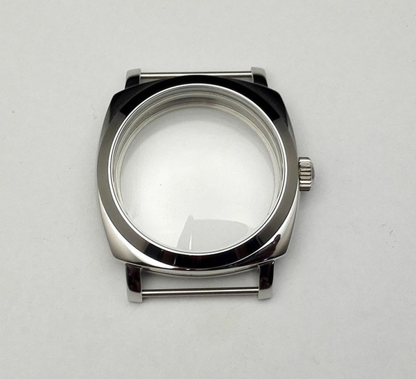 The high quality Polished 47mm stainless steel case fit ETA6497 6498 hand winding movement Free shipping