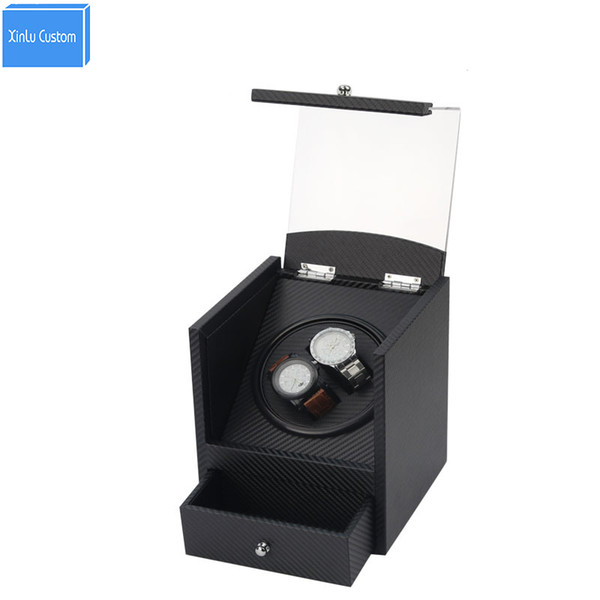 Wholesale Safe Automatic Watch Winder Box with Drawer Global Use Plug or Battery uhrenbeweger remontoir montre automatique watch cyclotest