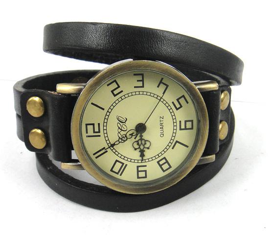 Free shipping new fashion leather vintage watch for women wristwatches