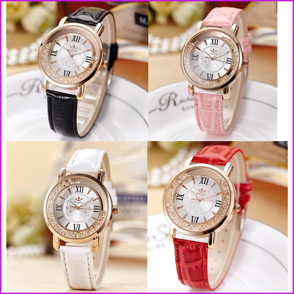 Hot Sale Analog Quartz Faux Leather Watch, Beautiful Roman Numeral Watches, Women Wrist Watches (4 Color)