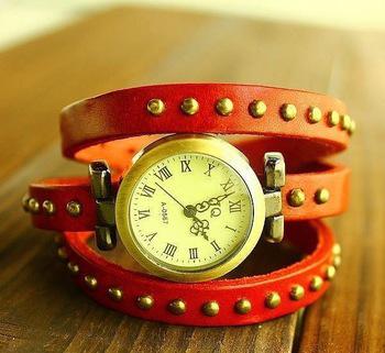 Lose Money Promotion!! Punk Cow Leather Watches, High Quality ROMA Watches Header Free shipping