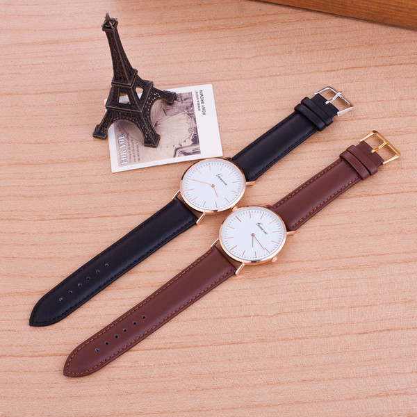 European and American style fashion ultra-thin two-needle watch ladies antique watch