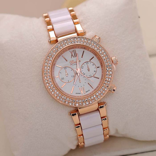 Speed sell pass hot style steel band watch fashion set auger card agglutination gold spot wholesale watches