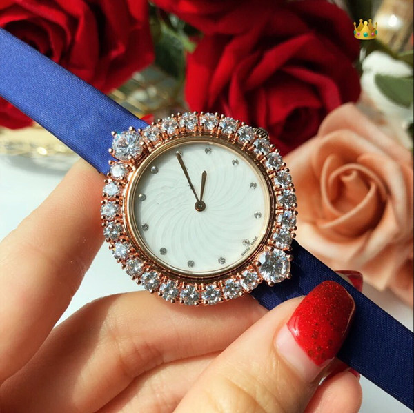 Rose gold Swiss movement diamond BEZEL All work QUARTZ STOCK 35 MM women watch sport wholesale new Stainless steeL Womens watches