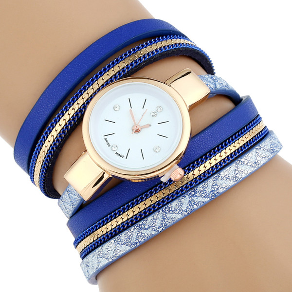 Gnova Platino Fashion Women Bracelet Watch Gold Quartz Gift Wristwatch Women Dress Leather Casual