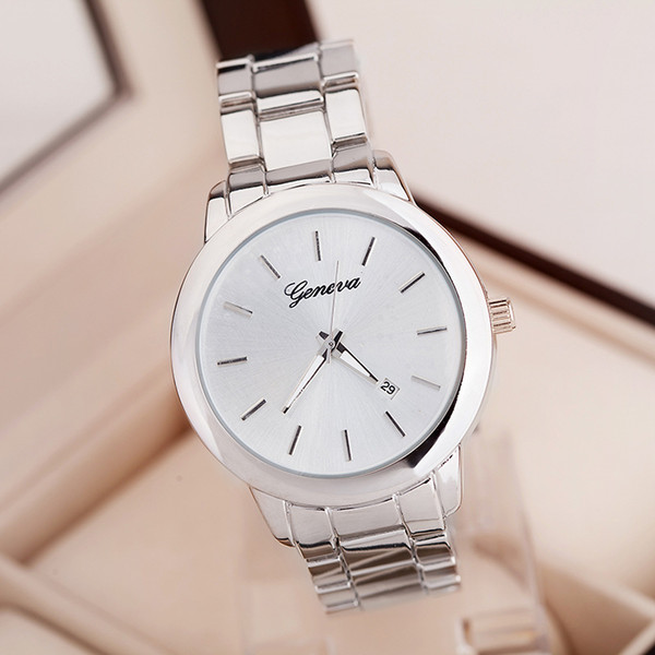 Free shipping wholesale Foreign trade sales Ms Geneva alloy contracted watch Geneva male general wholesale watches