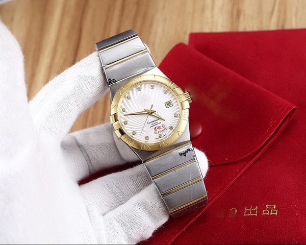 SILVER sapphire glass automatic DATE Lady 39 MM fashion AAA Women watch wholesale luxury brand new Stainless steel Womens watches