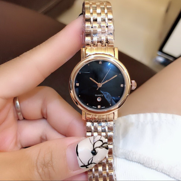 Rose gold CHINA diamond BEZEL DATE quartz fashion AAA Women watch wholesale luxury brand new Stainless steel Womens watches