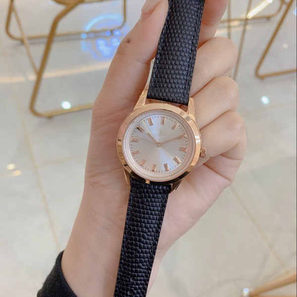 sapphire glass WOMAN Rose gold 36MM CASE BLACK BELT 2019 QUARTZ fashion Stainless steel new Women watch wristwatch Womens watches